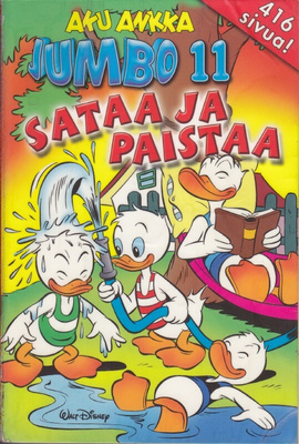 Aku Ankka Jumbo 11 Sataa ja Paistaa (kirjastopoisto)