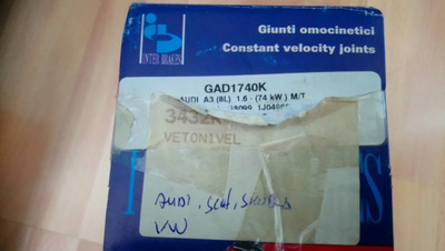 Audi Seat Skoda VW Vetonivelen Suojakumi 3432K, GAD1740K