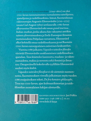 Carl August Ehrensvärd: Vapaiden taiteiden filosofia