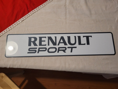Renault Sport myymälä rekisterikilpi