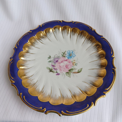 Kerkkä 118/6/26 Vintage "Meissen" tyylinen koristelautanen