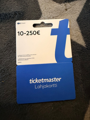 Ticketmaster lahjakortti 250€