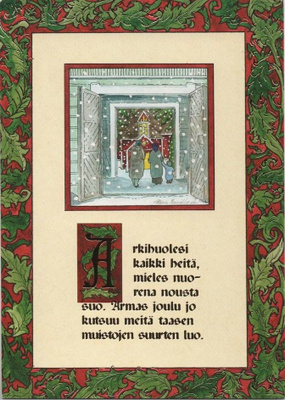 kortti Joulun tunnelmaa - eril. kotimaisilta taiteilijoilta