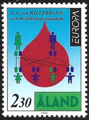 Åland 1994 Eurooppa merkit Lääketiede 2,30 mk ** LaPe 086