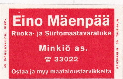 Minkiö as. Eino Mäenpää 4/15