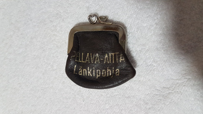Pellava-aitta Länkipohja kukkaro, avaimenperä