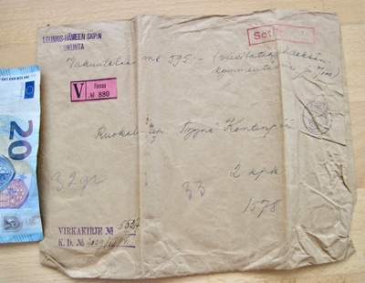 Vakuutettu Kuori Suojeluskunta Lounais-Häme Forssa 1941 UPEA