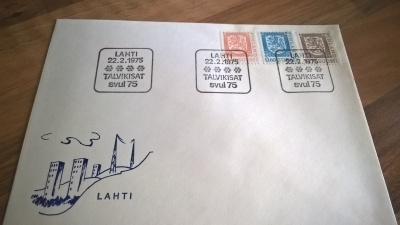 Kuori Lahti 1975 Talvikisat Svul75 erikoisleimalla