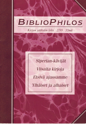 Bibliophilos - Kirjan ystävän lehti 4 kpl