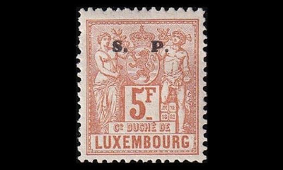 Luxemburg 46B * Virkamerkki 5 Fr (13½) (1882)