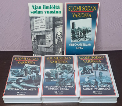 Suomi sodan varjossa -videot, 3kpl, VHS