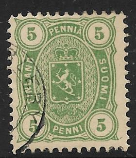 Nelilukuiset 1885 5p (LAPE 20) O