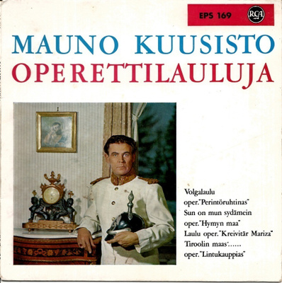 MAUNO KUUSISTO: "Operettilauluja"-EP  7" kannet