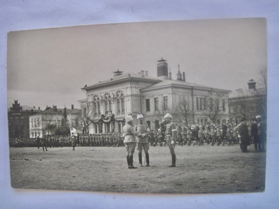Valokuva Viipuri 1919 Mannerheim Vapaussota 1. Vuosipäivä