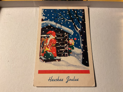 Postikortti Hyvää joulua 1940-luku