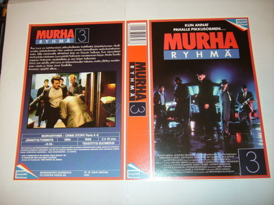 Vhs kansipaperi Fix - MURHARYHMÄ 3  (Sis.postikulut)