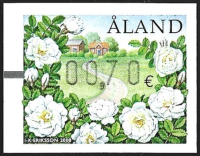 Åland 2008 Juhannusruusu FRAMA 0,70 € ** LaPe ATM Å 20