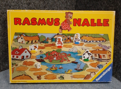 Rasmus Nalle lautapeli hieno. Valmistettu vuonna 1987