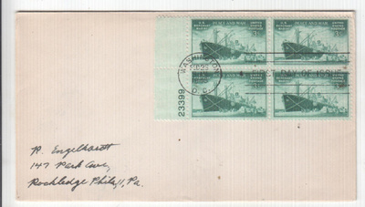 USA FDC 1946 Merenkulku