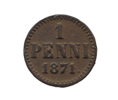 1 penni 1871