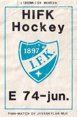 Helsinki, HIFK Hockey E 74 - jun.   1/16