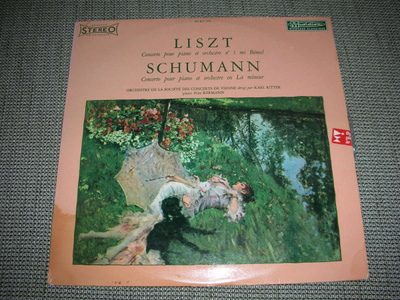 LP vinyyli Liszt Schumann concerto pour piano