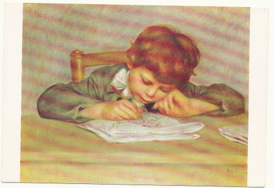 A RENOIR - Taiteilijan poika piirtämässä