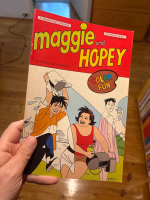 Jaime Hernandez Maggie and Hopey color fun