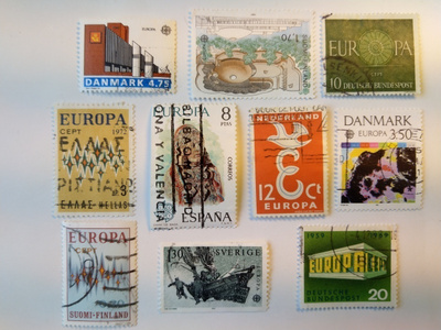 Postimerkki Europa -merkkejä 10 erilaista