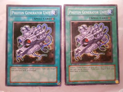 Yu-Gi-Oh loitsu Photon Generator Unit 2 kpl