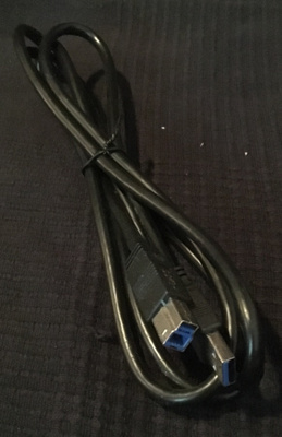 USB 3.0 A - B kaapeli - 2m - musta - UUSI