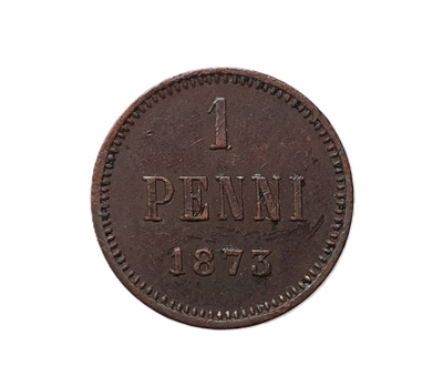 1 penni 1873 - Ok kunto!