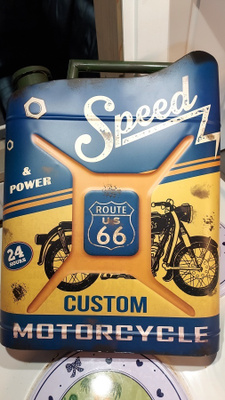 ROUTE 66, CUSTOM MOTORCYCLE, PELTINEN BENSAKANISTERI