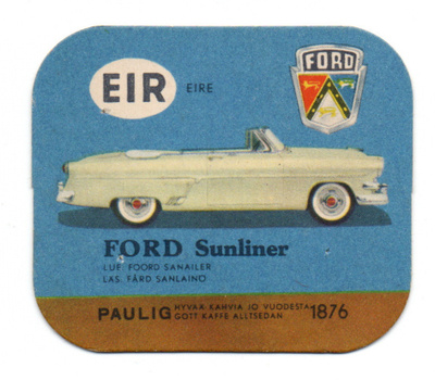 Kahvilappu FORD Sunliner