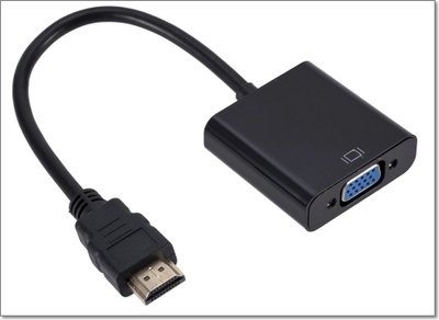 HDMI-uros - VGA-naaras-sovitin / HDMI-VGA-sovitin