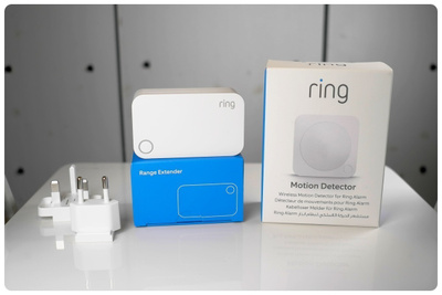 Uusi RING ALARM -liikkeentunnistin & -kantamanlaajennin