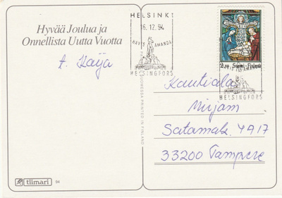 Postikortti  ERIKOISLEIMA HAVIS  AMANDA