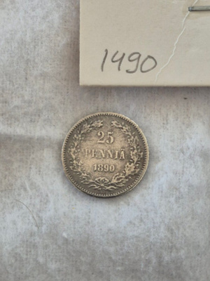 25 penniä 1890, Suomi