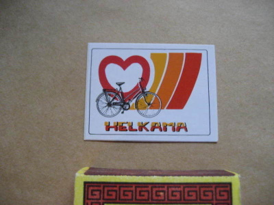 LOVE HELKAMA PYÖRÄ VANHA TARRA