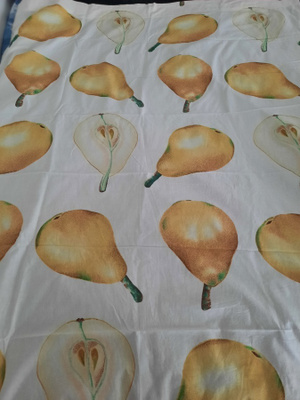 Päärynäkuvio pitkät verhot 118x170cm