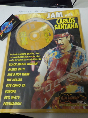 JAM WITH CARLOS SANTANA KITARA NUOTTIKIRJA + CD