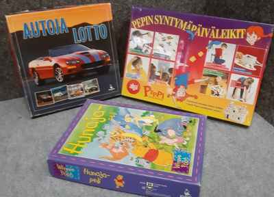 Lasten pelipaketti Kolme peliä