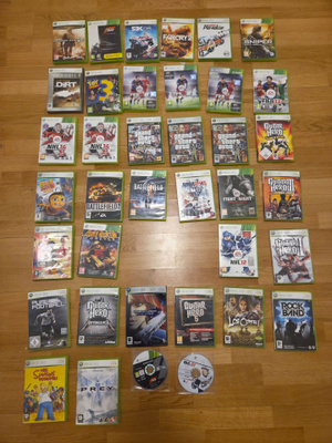 Xbox 360 pelipaketti +65 peliä