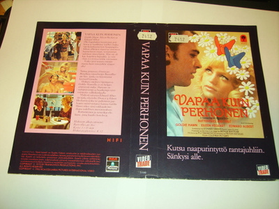 Vhs kansipaperi Fix - VAPAA KUIN PERHONEN (Sis.pk:t)