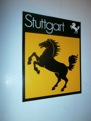 Stuttgard, käyttämätön, iso vanhempi tarra