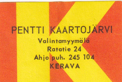 Kerava, Pentti Kaartojärvi   b428