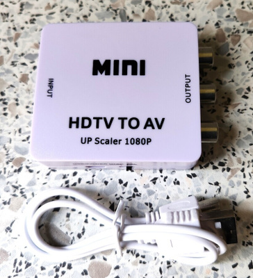 Mini 1080P HDMI to Composite Audio Video Adapteri