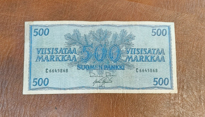 500 markkaa v. 1956