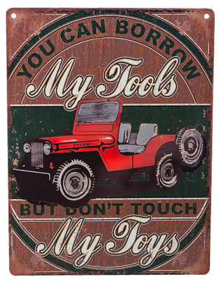 METALLIKYLTTI 25 X 33CM MY TOOLS MY TOYS	(49 136)	(met-211)