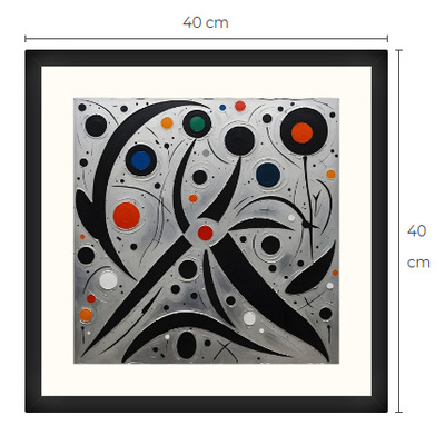 Uusi uniikki abstrakti art print taulu 40 cm x 40 cm